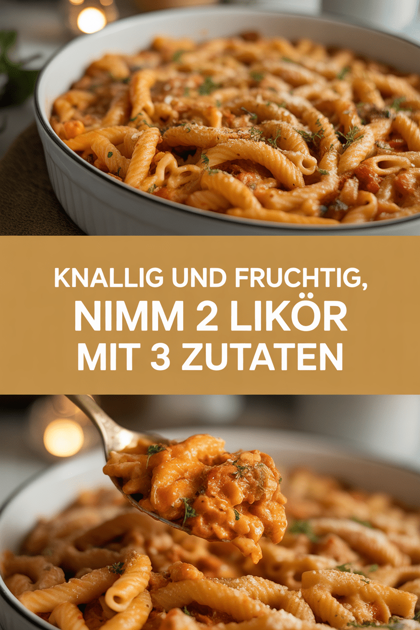 Knallig und fruchtig, Nimm 2 Likör mit 3 Zutaten