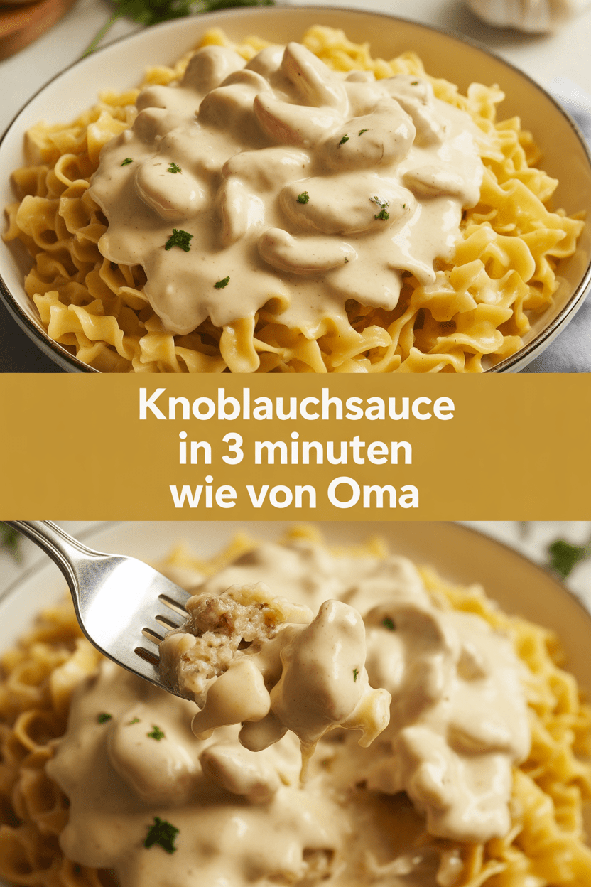 Knoblauchsauce in 3 Minuten wie von Oma