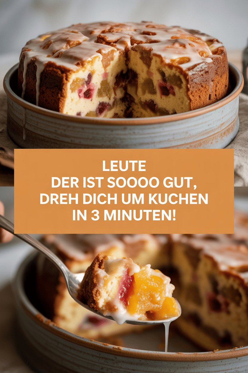 Leute der ist soooo gut, Dreh dich um Kuchen in 3 Minuten!