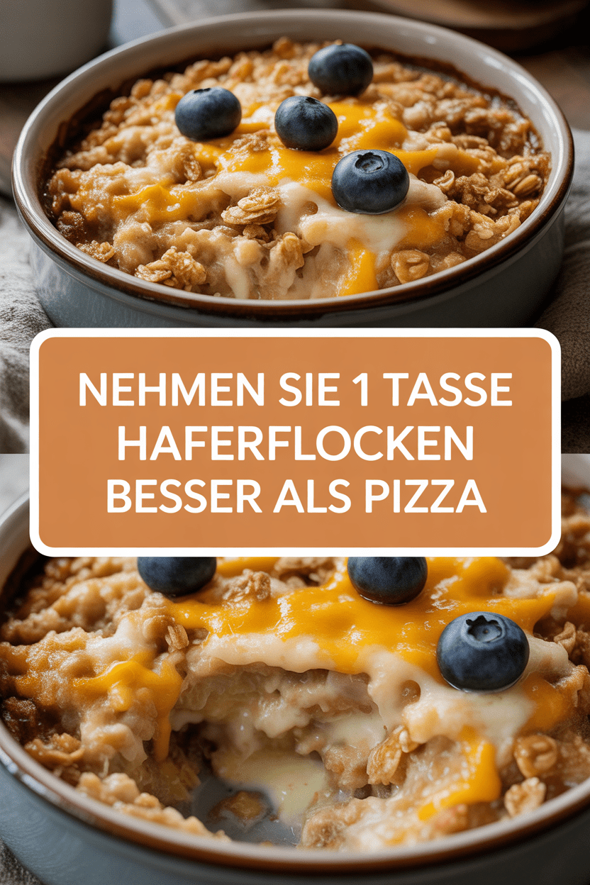 Nehmen Sie 1 Tasse Haferflocken besser als Pizza