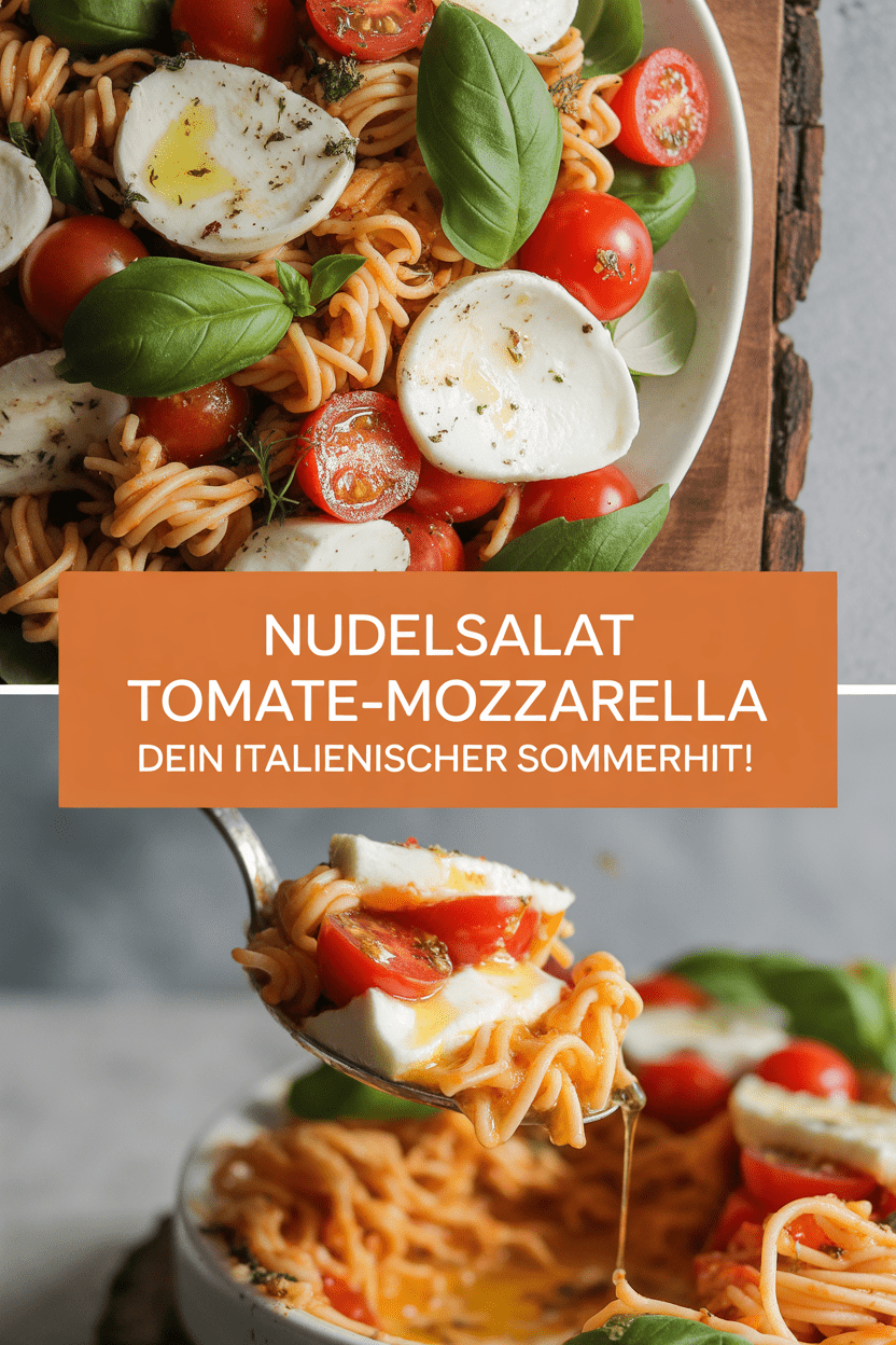 Nudelsalat Tomate-Mozzarella – Dein italienischer Sommerhit!