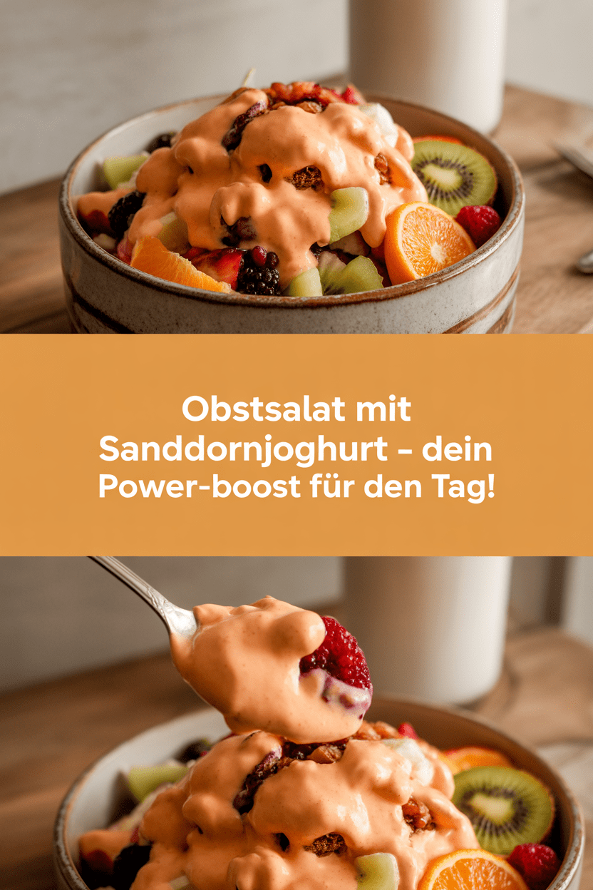 Obstsalat mit Sanddornjoghurt – Dein Power-Boost für den Tag!