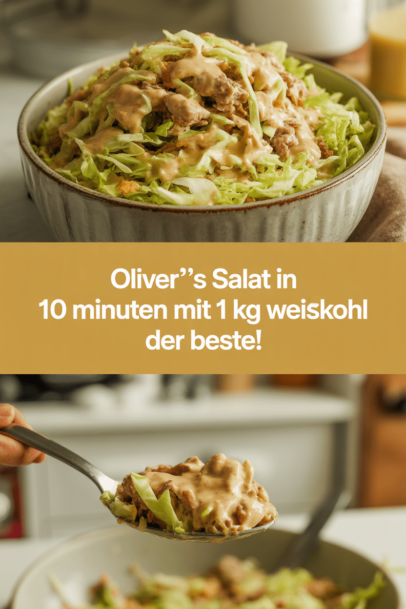 Oliver’s Salat in 10 Minuten mit 1 kg Weißkohl der beste!