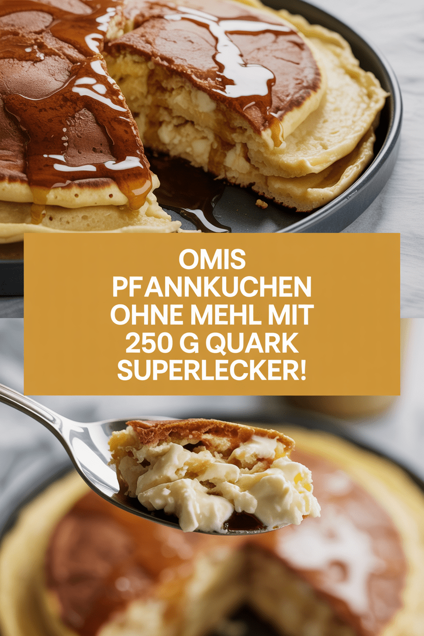 Omis Pfannkuchen ohne Mehl mit 250 g Quark superlecker!