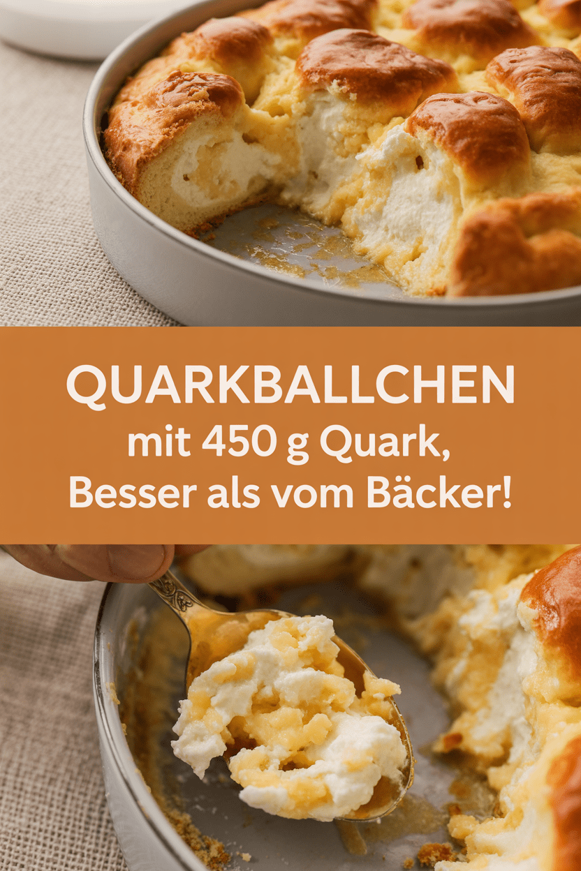 Quarkballchen mit 450 g Quark, besser als vom Bäcker!
