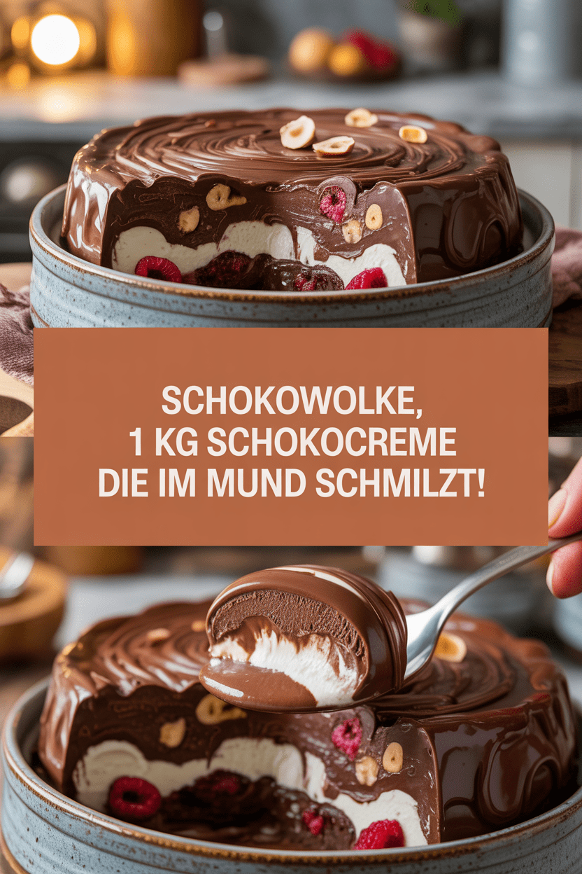 Schokowolke, 1 Kg Schokocreme die im Mund Schmilzt!