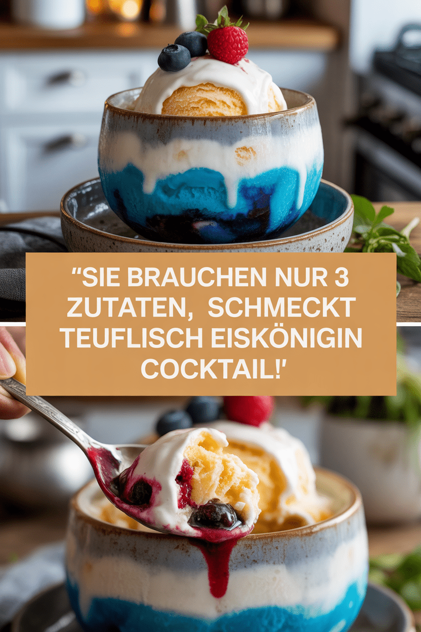 Sie brauchen nur 3 Zutaten, schmeckt teuflisch Eiskönigin Cocktail!