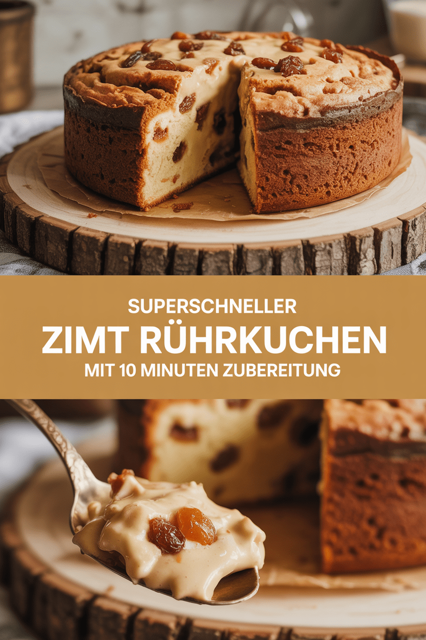 Superschneller Zimt Rührkuchen mit 10 Minuten Zubereitung