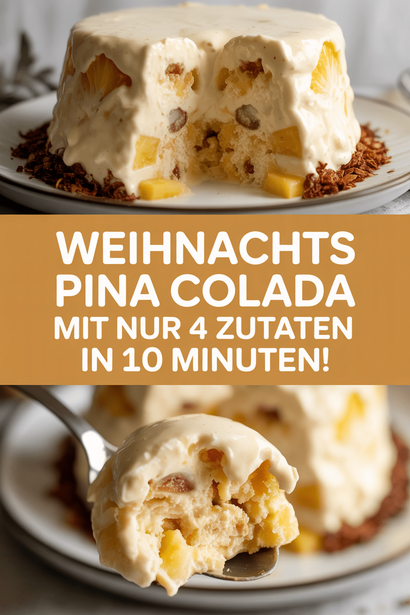 Weihnachts Pina Colada mit nur 4 Zutaten in 10 Minuten!