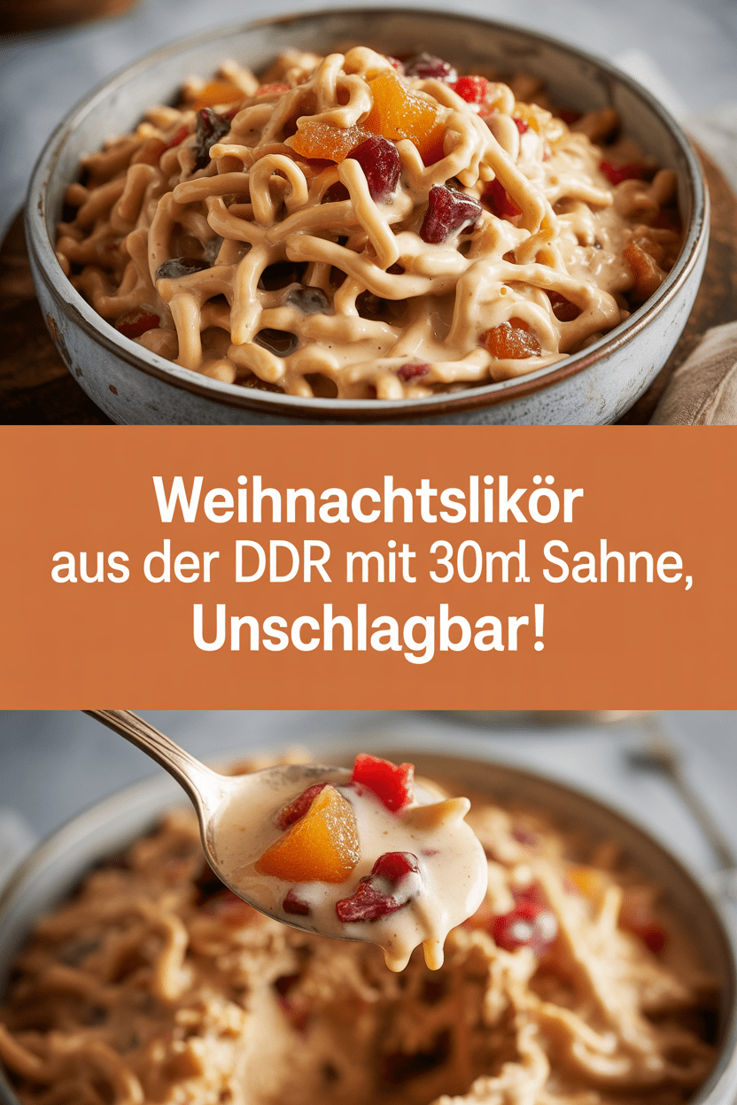 Weihnachtslikör aus der DDR mit 300 ml Sahne, unschlagbar!