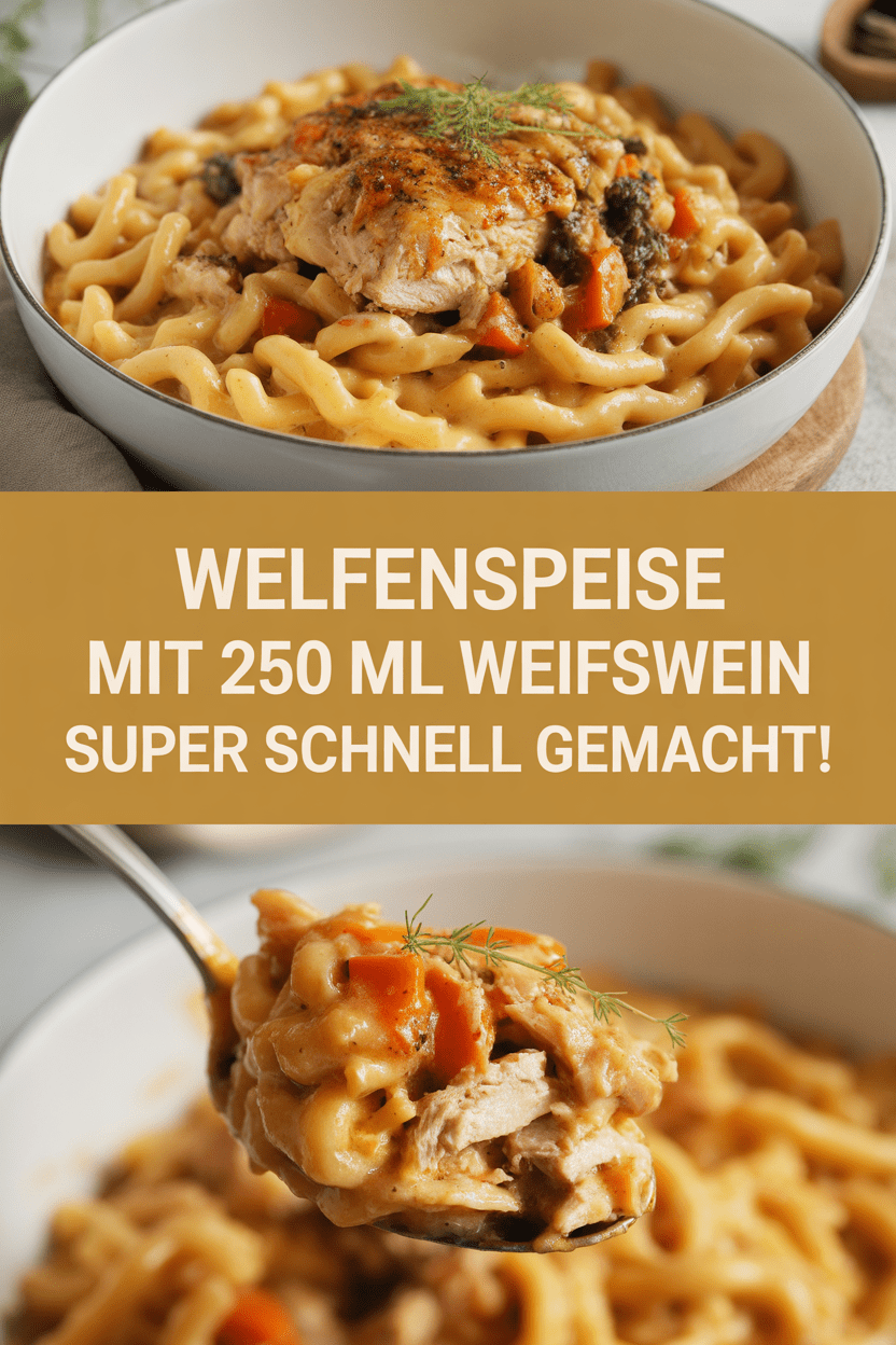 Welfenspeise mit 250 ml Weißwein super schnell gemacht!