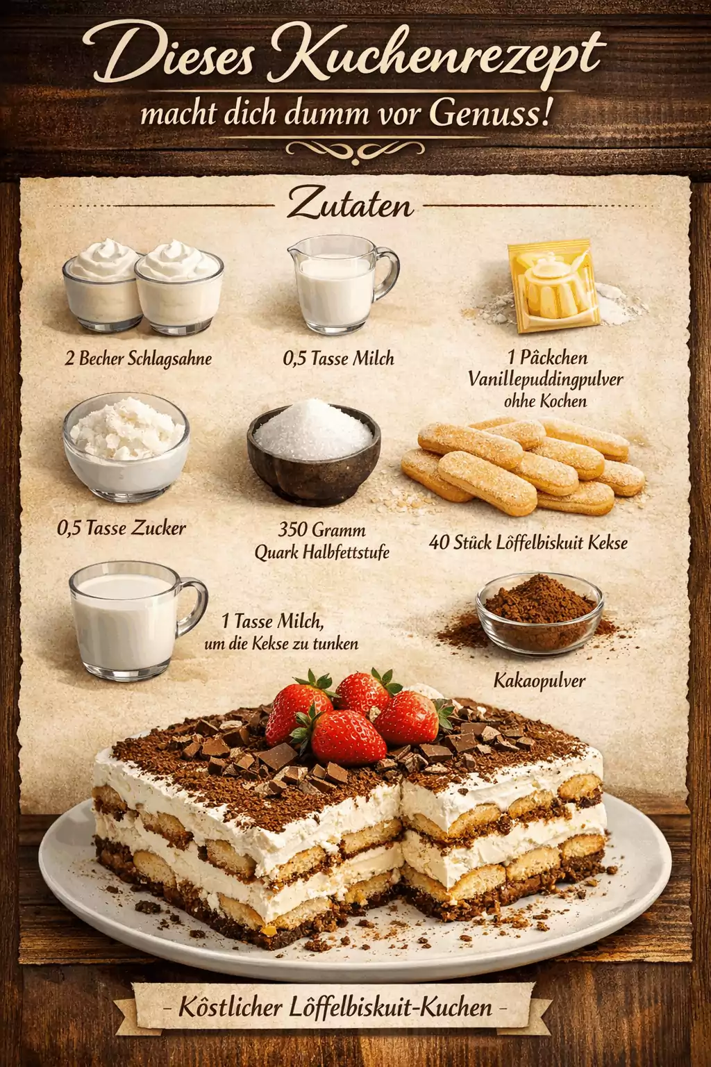 Dieses Kuchenrezept macht dich dumm vor Genuss!