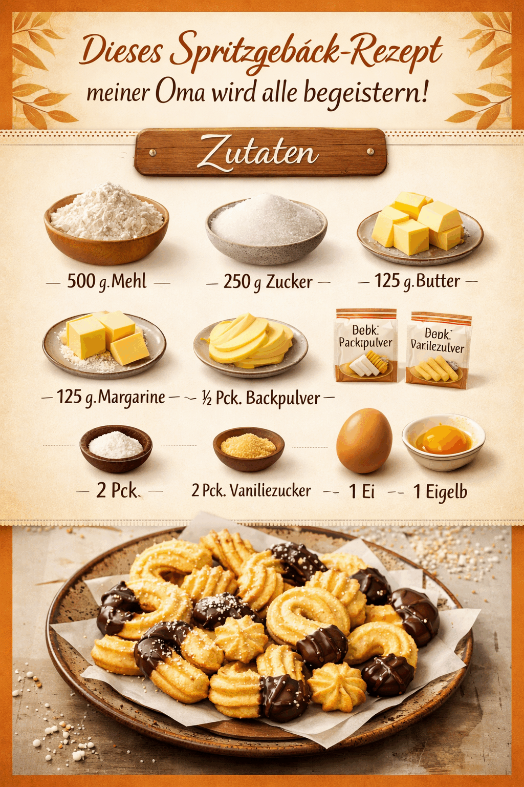 Dieses Spritzgebäck-Rezept meiner Oma wird alle begeistern!