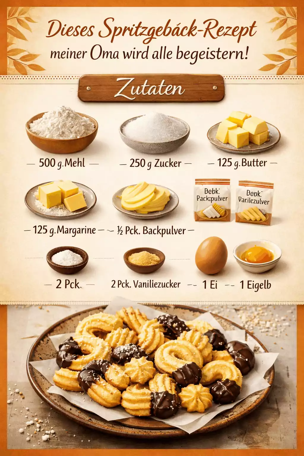 Dieses Spritzgebäck-Rezept meiner Oma wird alle begeistern!