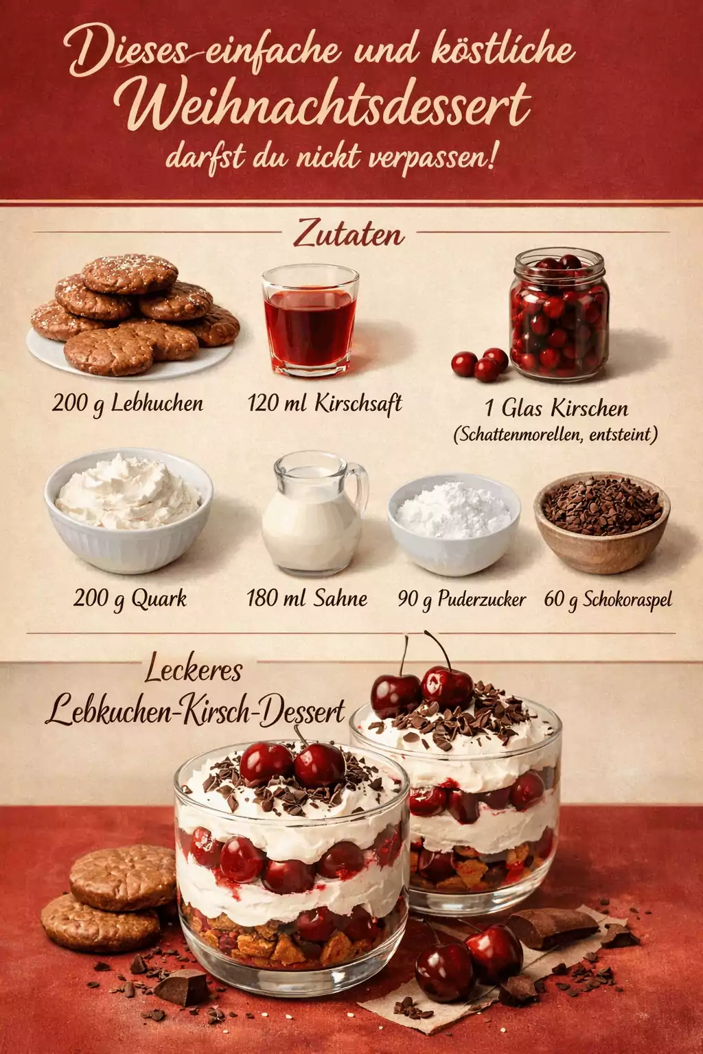 Dieses einfache und köstliche Weihnachtsdessert darfst du nicht verpassen!
