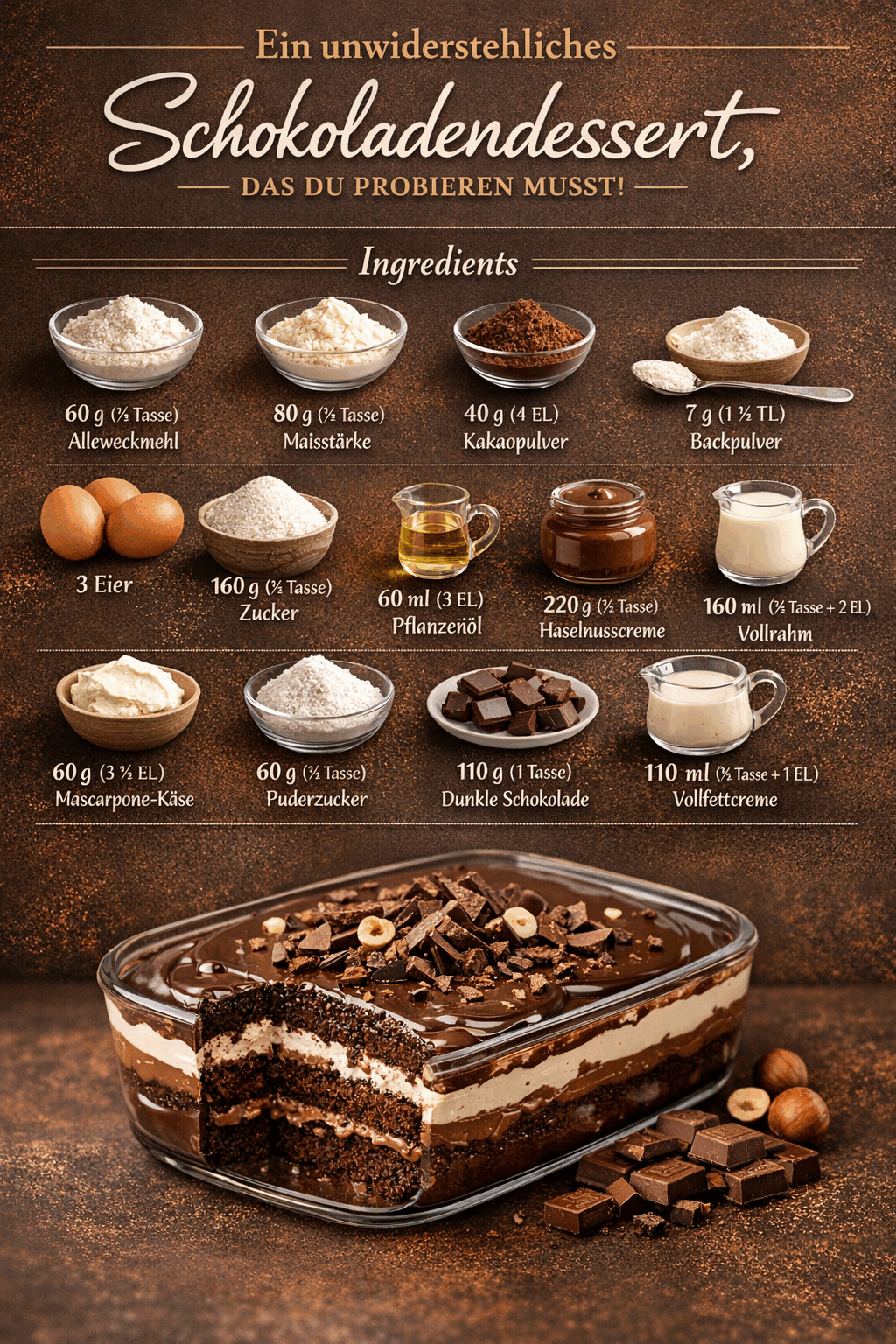 Ein unwiderstehliches Schokoladendessert, das du probieren musst!