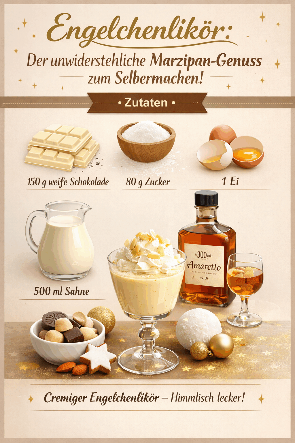 Engelchenlikör: Der unwiderstehliche Marzipan-Genuss zum Selbermachen!