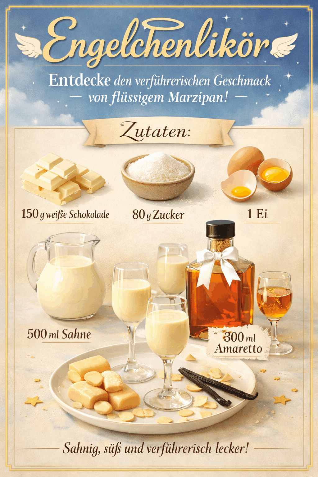 Engelchenlikör: Entdecke den verführerischen Geschmack von flüssigem Marzipan!