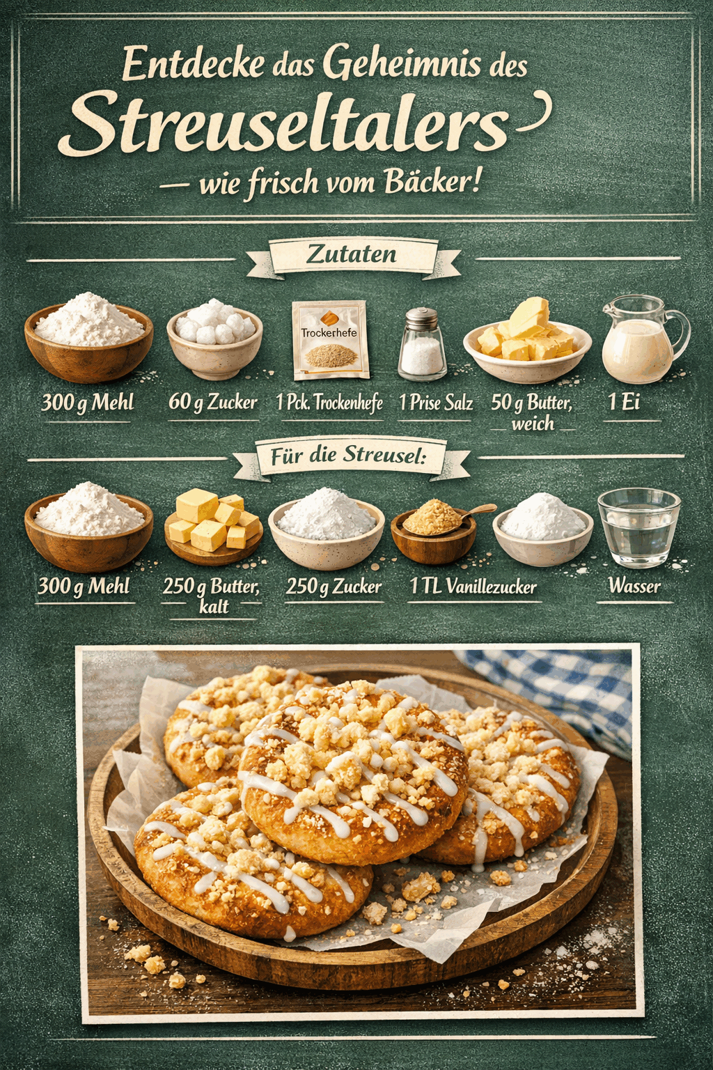 Entdecke das Geheimnis des perfekten Streuseltalers – wie frisch vom Bäcker!