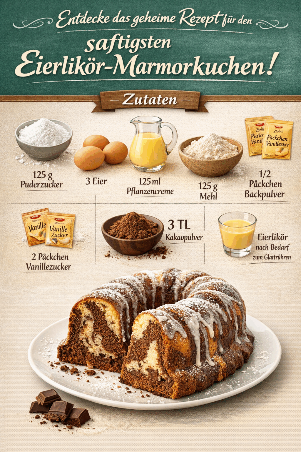 Entdecke das geheime Rezept für den saftigsten Eierlikör-Marmorkuchen!