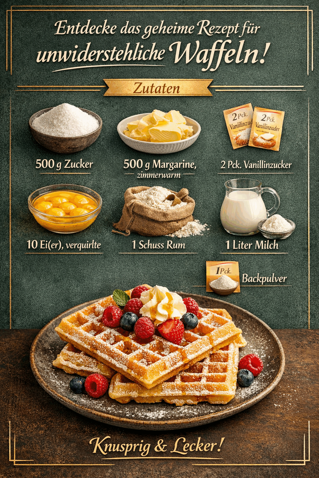 Entdecke das geheime Rezept für unwiderstehliche Waffeln!