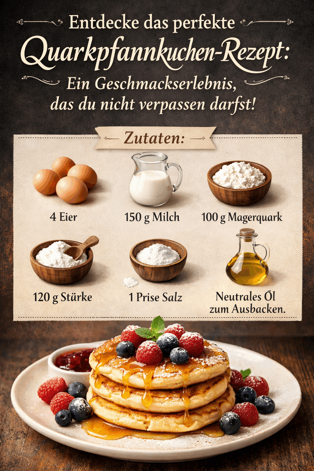 Entdecke das perfekte Quarkpfannkuchen-Rezept: Ein Geschmackserlebnis, das du nicht verpassen darfst!