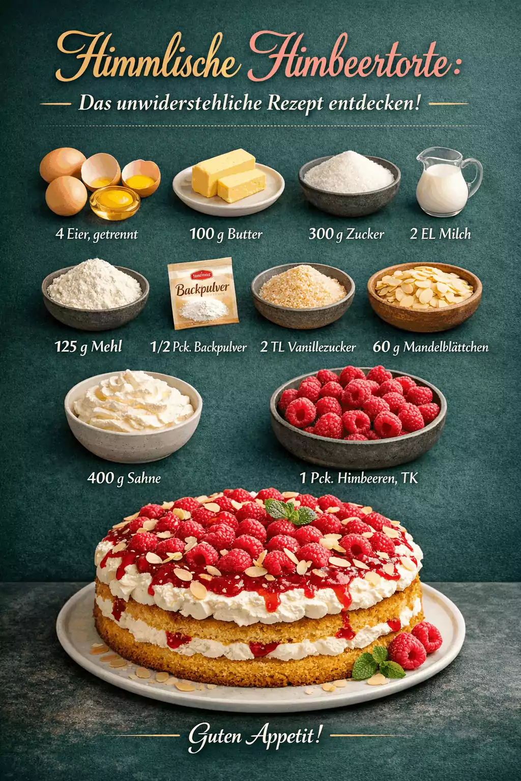 Himmlische Himbeertorte: Das unwiderstehliche Rezept entdecken!