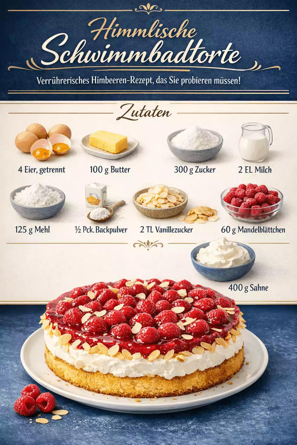 Himmlische Schwimmbadtorte: Verführerisches Himbeeren-Rezept, das Sie probieren müssen!