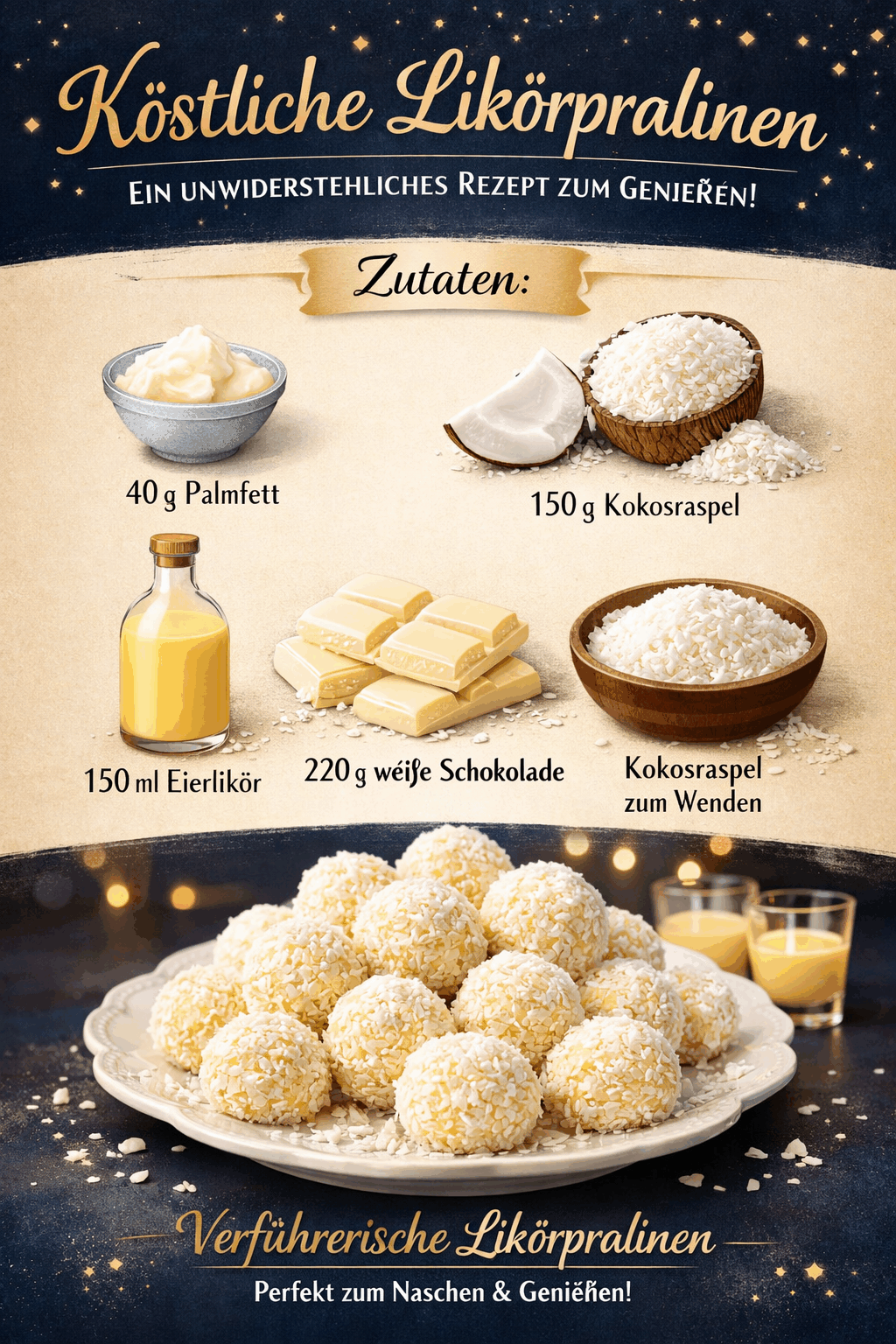 Köstliche Likörpralinen: Ein unwiderstehliches Rezept zum Genießen!