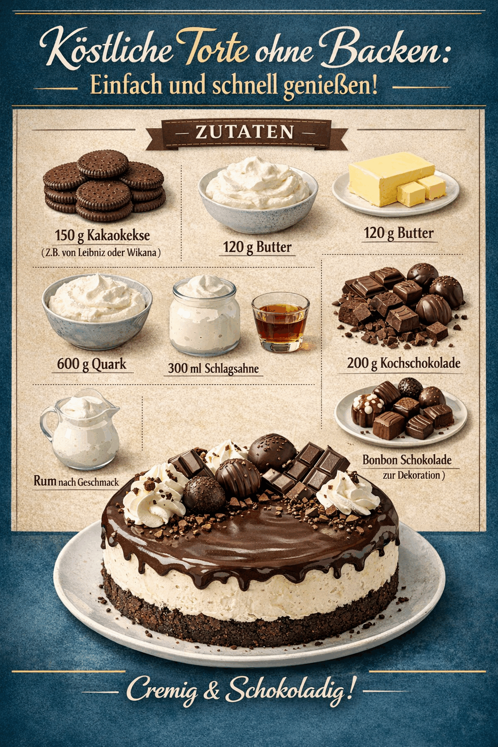 Köstliche Torte ohne Backen: Einfach und schnell genießen!