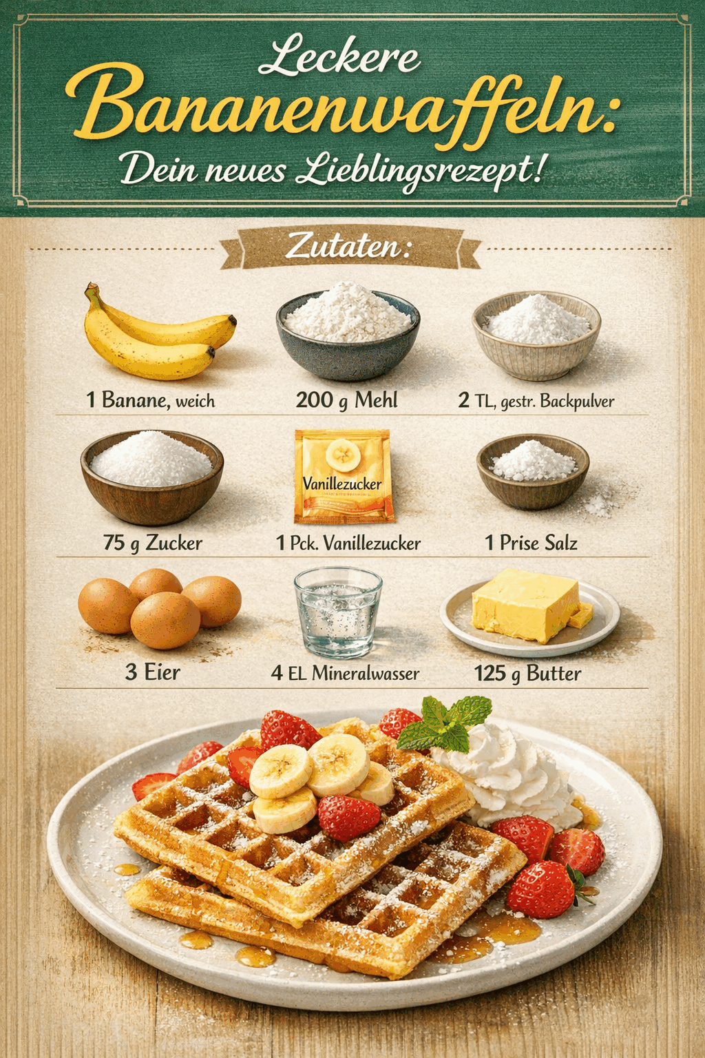 Leckere Bananenwaffeln: Dein neues Lieblingsrezept!