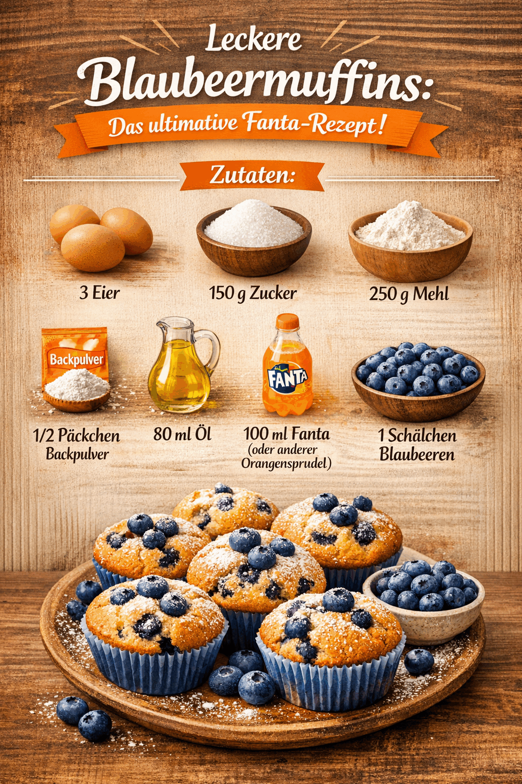 Leckere Blaubeermuffins: Das ultimative Fanta-Rezept!