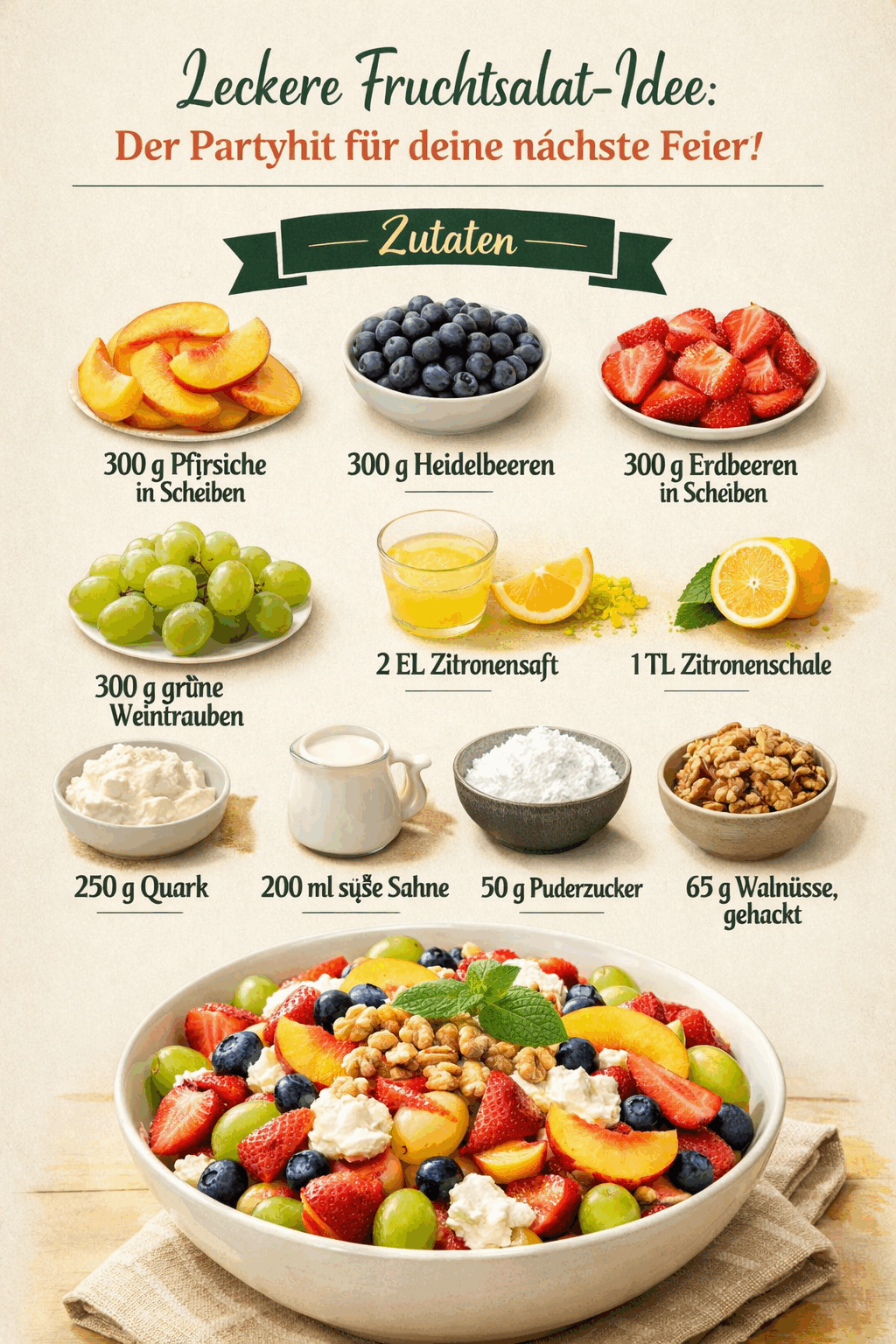 Leckere Fruchtsalat-Idee: Der Partyhit für deine nächste Feier!