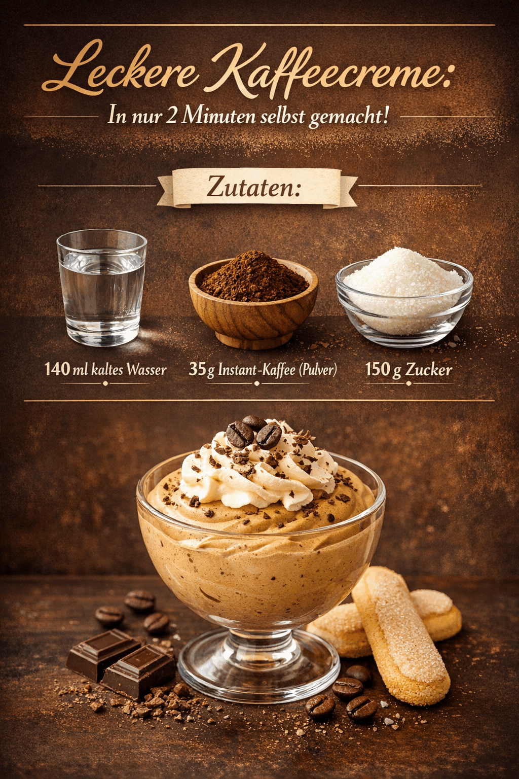 Leckere Kaffeecreme: In nur 2 Minuten selbst gemacht!