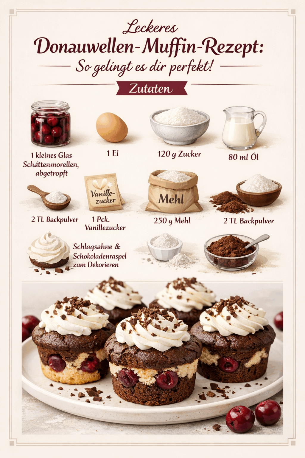 Leckeres Donauwellen-Muffin-Rezept: So gelingt es dir perfekt!