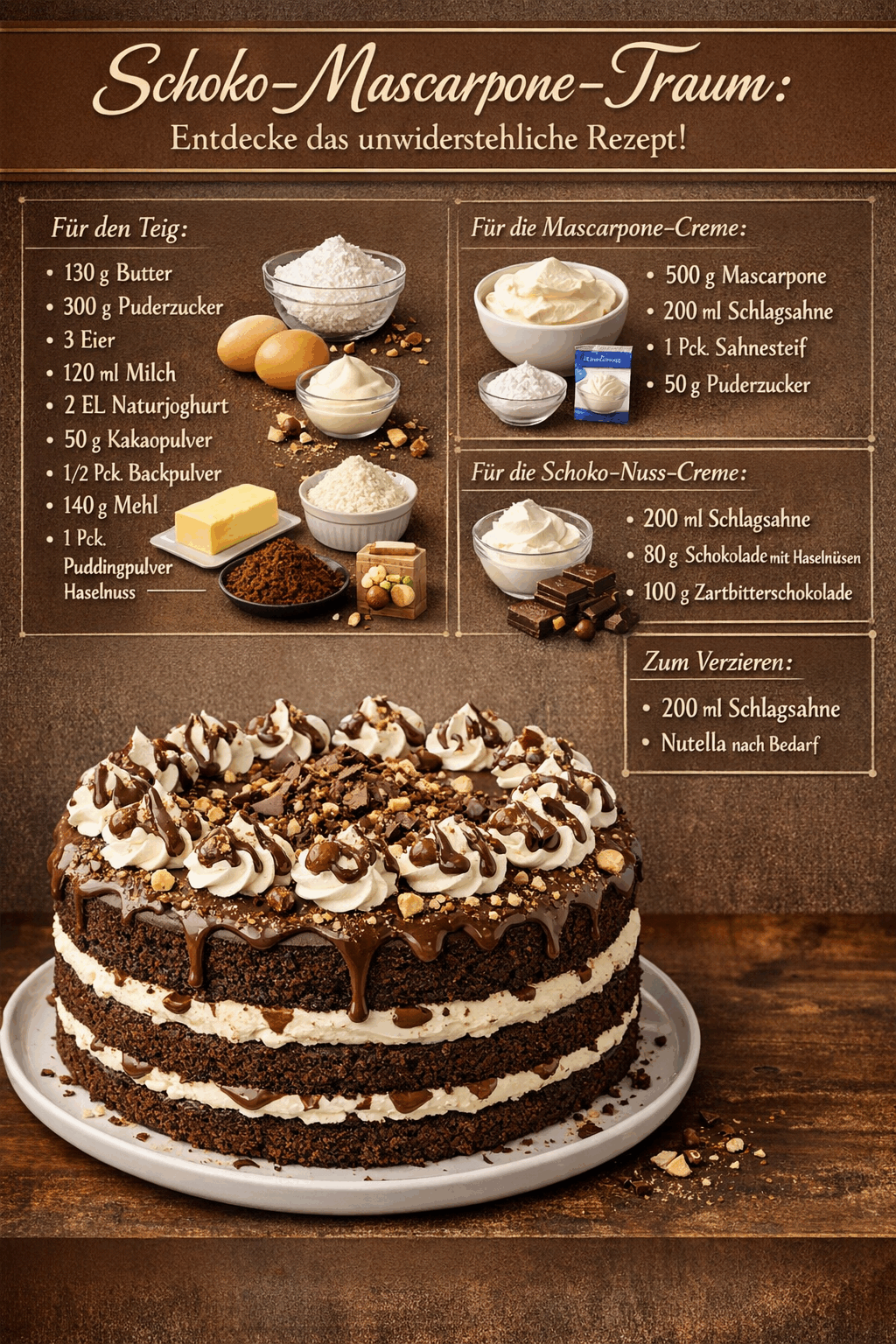 Schoko-Mascarpone-Traum: Entdecke das unwiderstehliche Rezept!