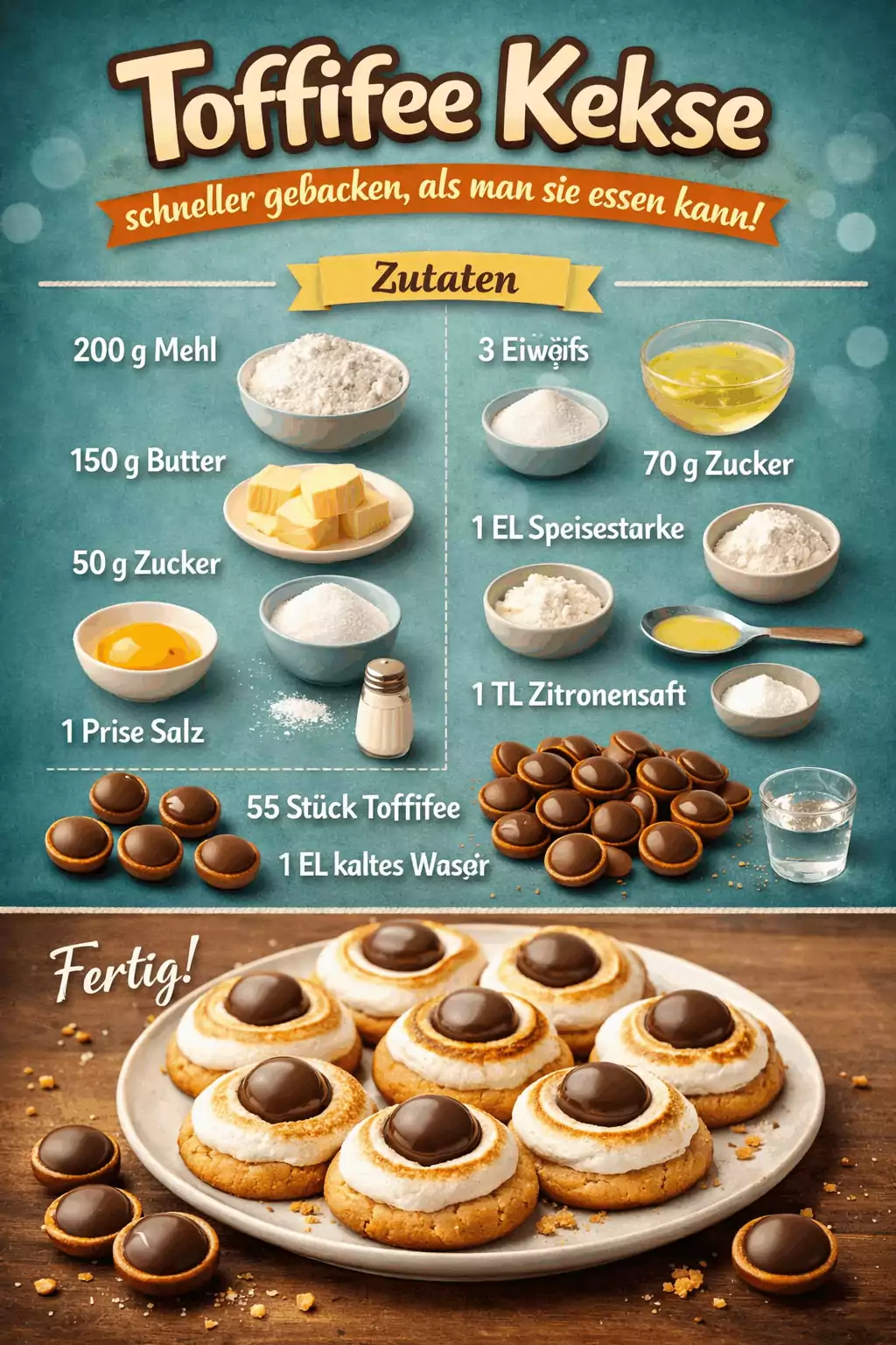 Toffifee Kekse schneller gebacken, als man sie essen kann!