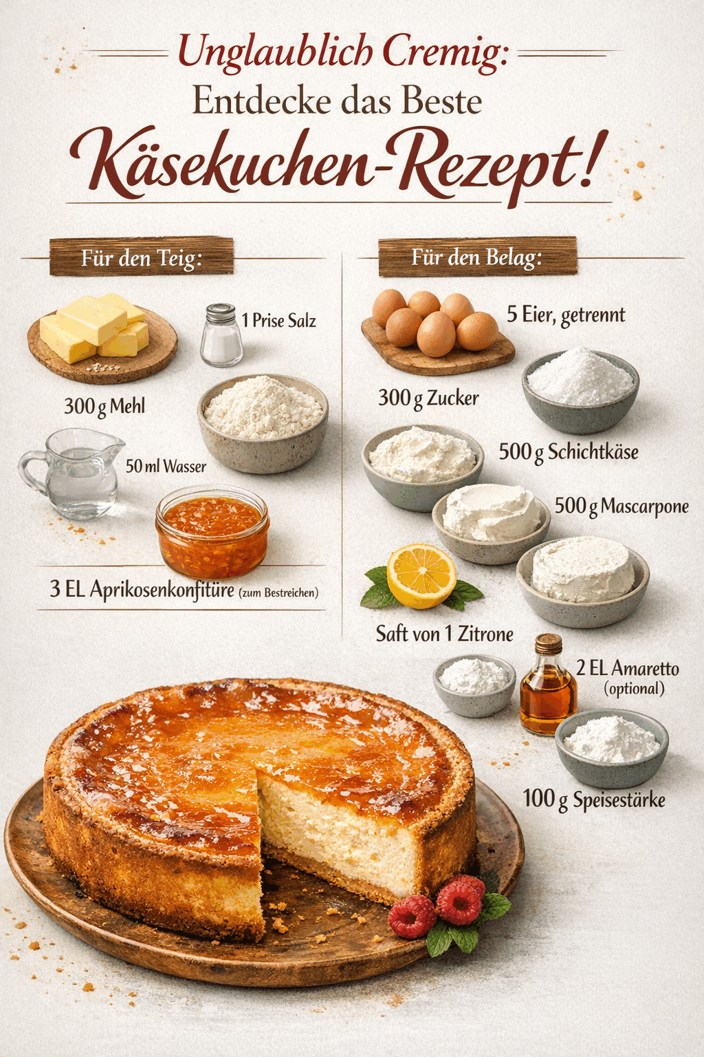 Unglaublich Cremig: Entdecke das Beste Käsekuchen-Rezept!