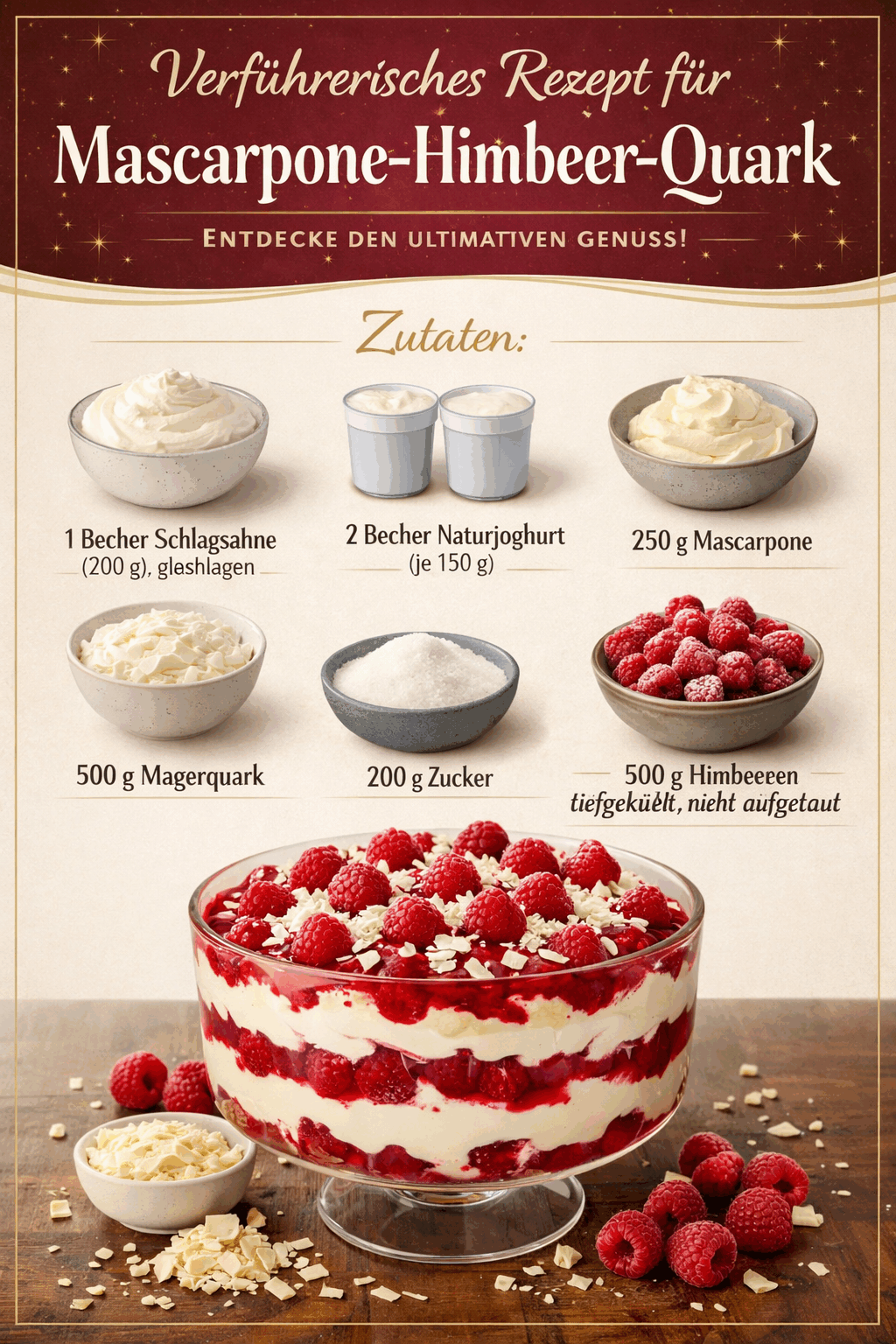 Verführerisches Rezept für Mascarpone-Himbeer-Quark: Entdecke den ultimativen Genuss!