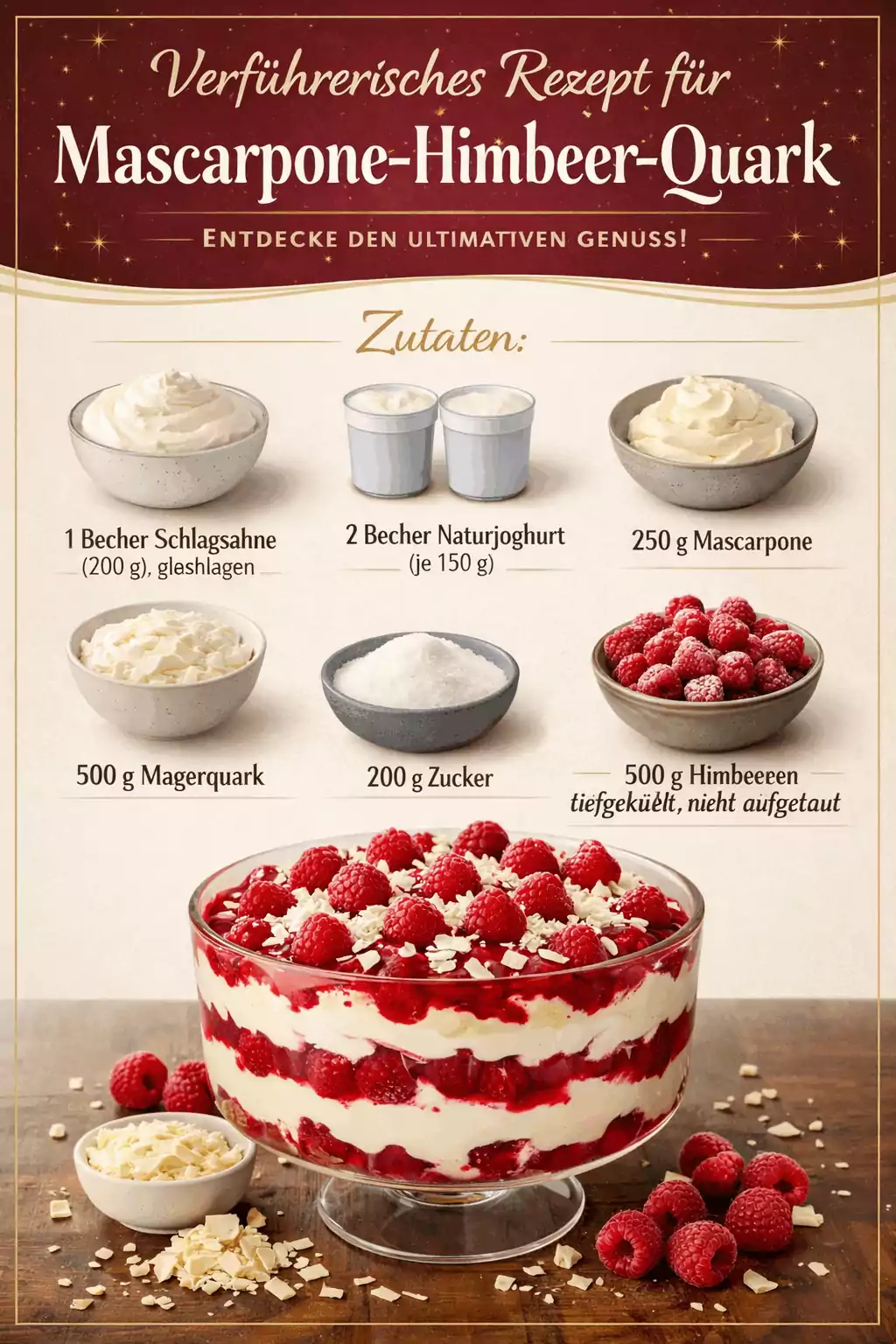 Verführerisches Rezept für Mascarpone-Himbeer-Quark: Entdecke den ultimativen Genuss!