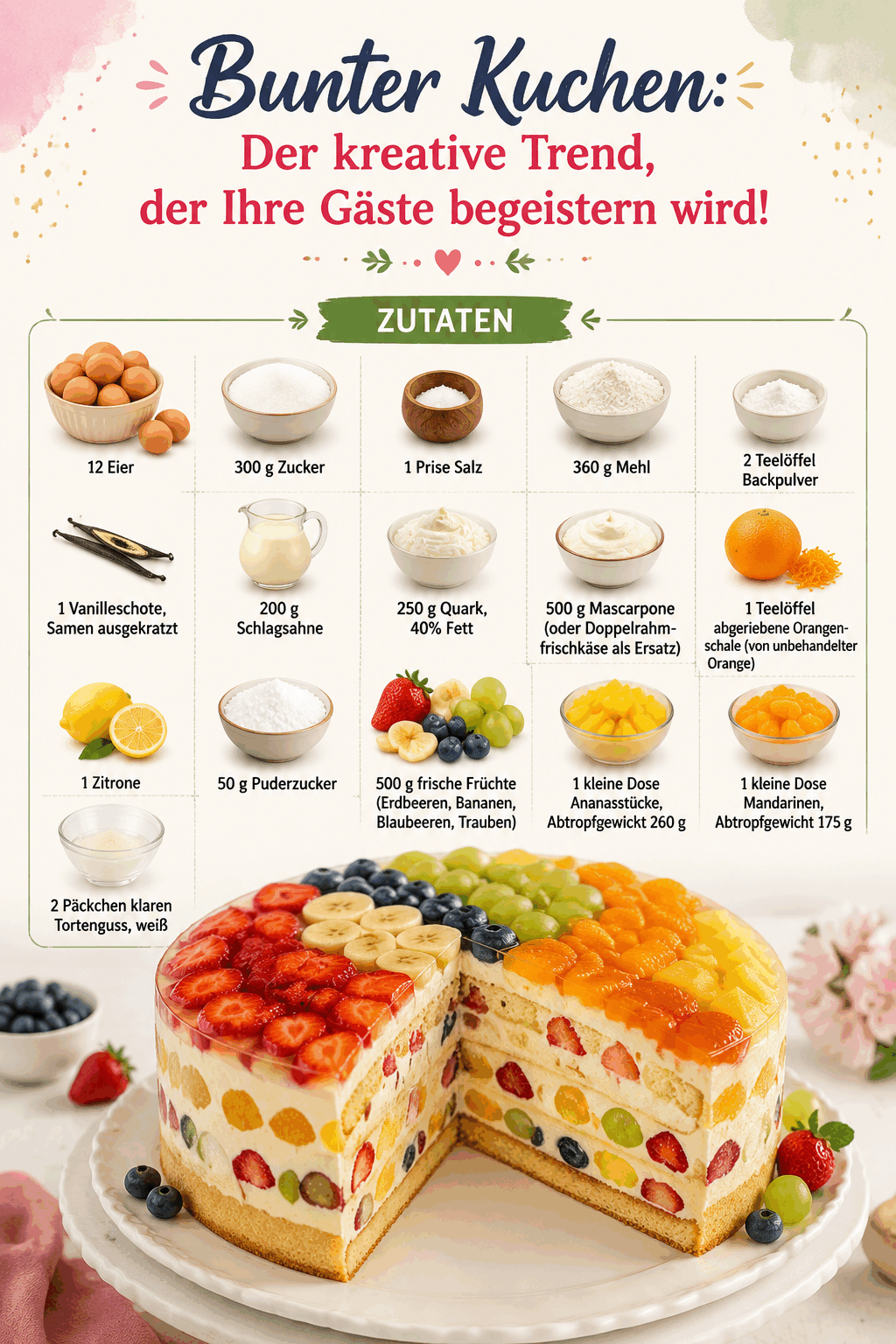Bunter Kuchen: Der kreative Trend, der Ihre Gäste begeistern wird!