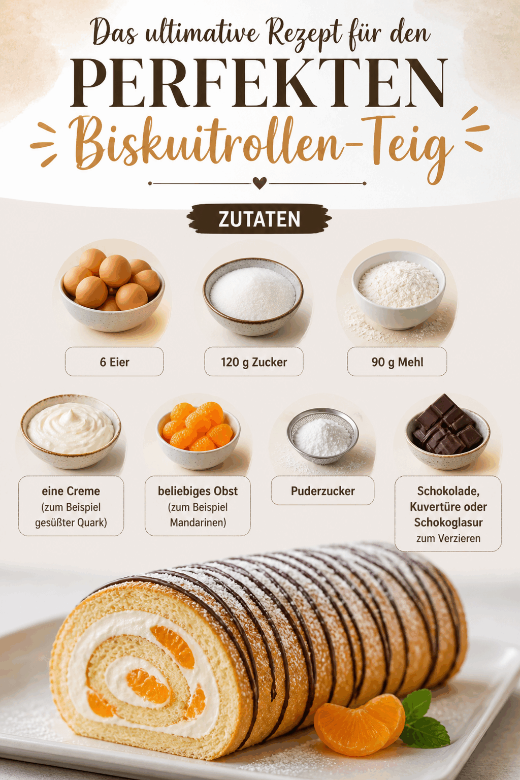 Das ultimative Rezept für den perfekten Biskuitrollen-Teig