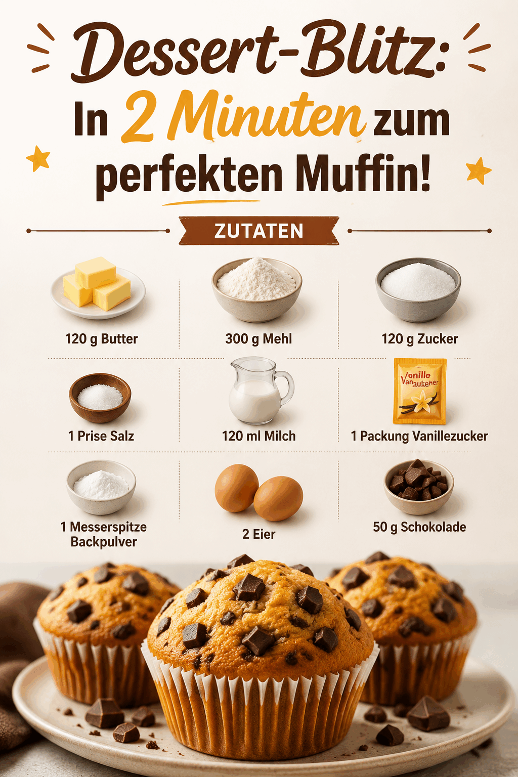 Dessert-Blitz: In 2 Minuten zum perfekten Muffin!