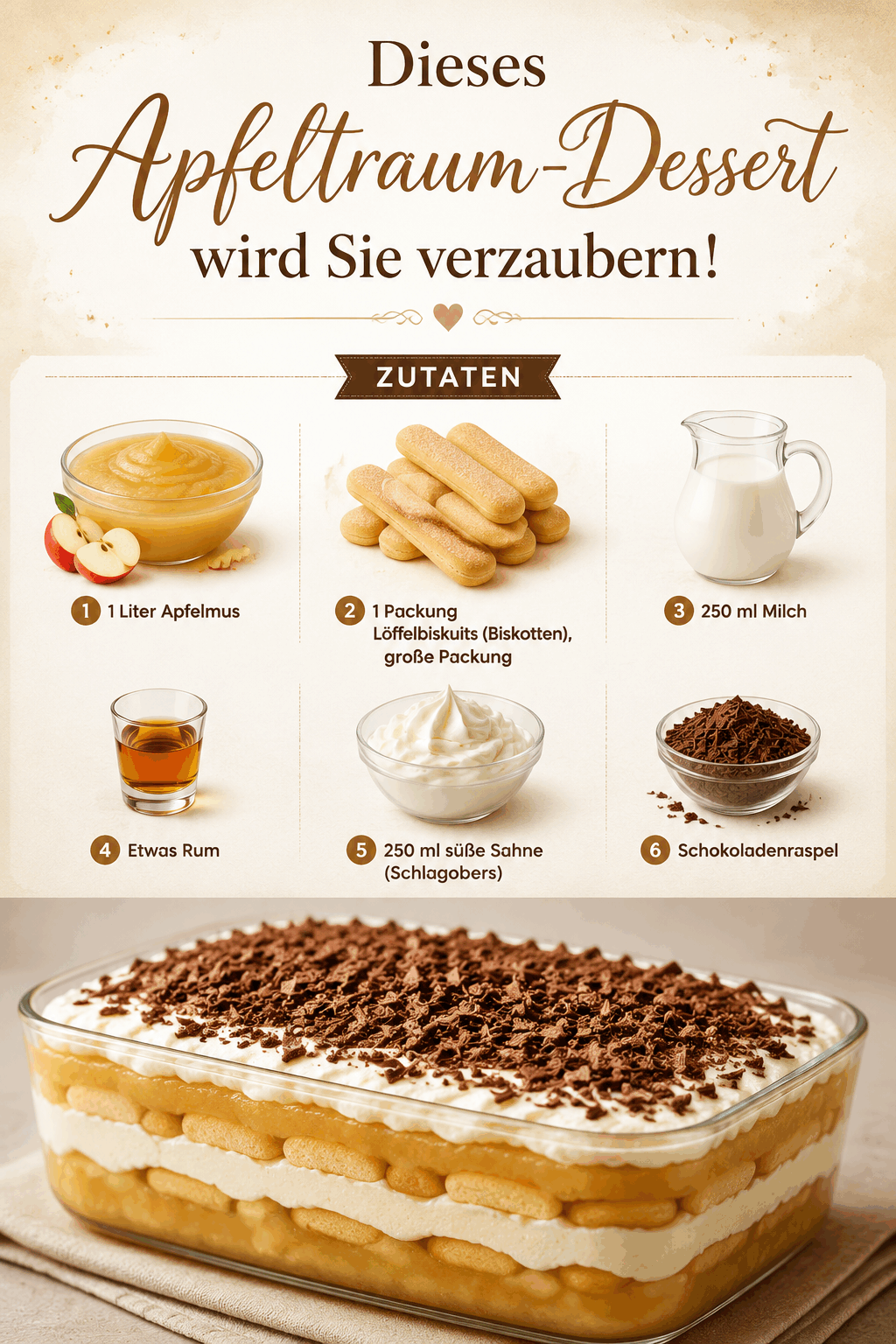 Dieses Apfeltraum-Dessert wird Sie verzaubern!
