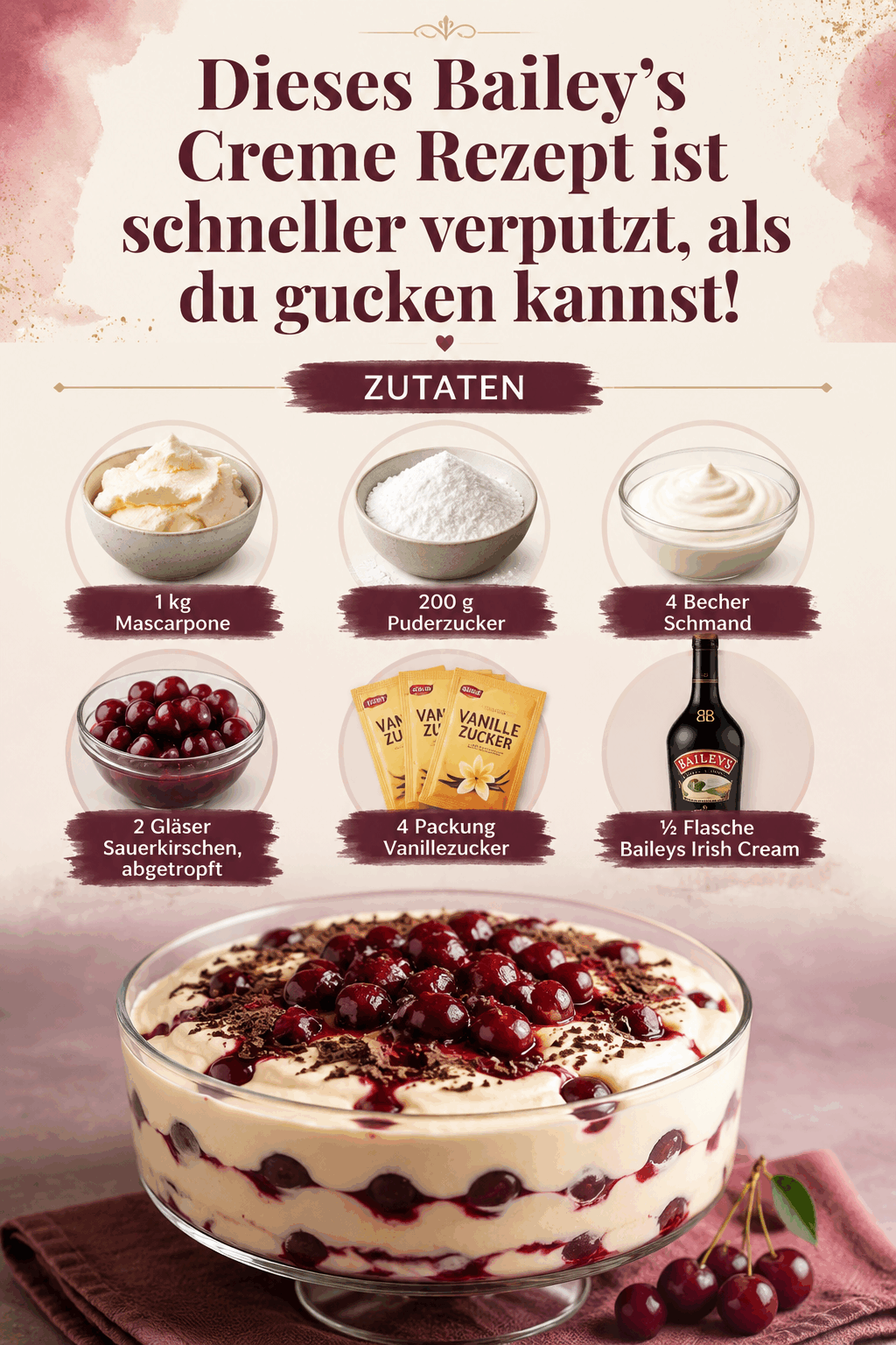 Dieses Bailey’s Creme Rezept ist schneller verputzt, als du gucken kannst!