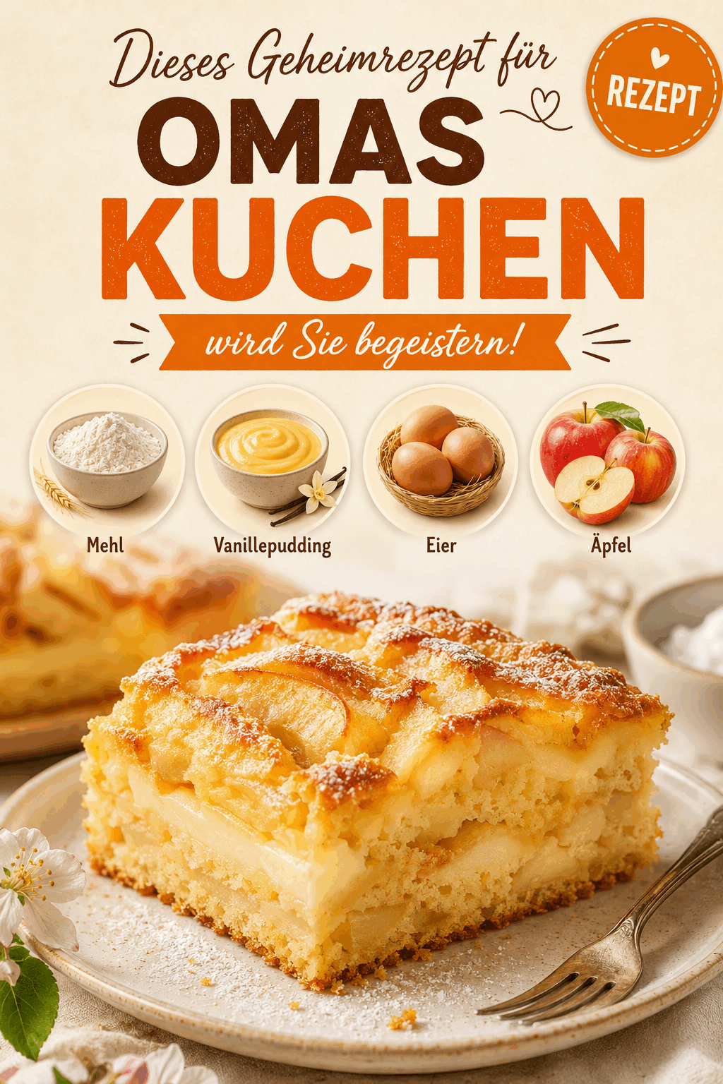 Dieses Geheimrezept für Omas Kuchen wird Sie begeistern!