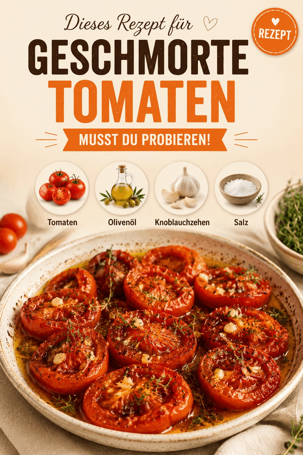 Dieses Rezept für geschmorte Tomaten musst du probieren!
