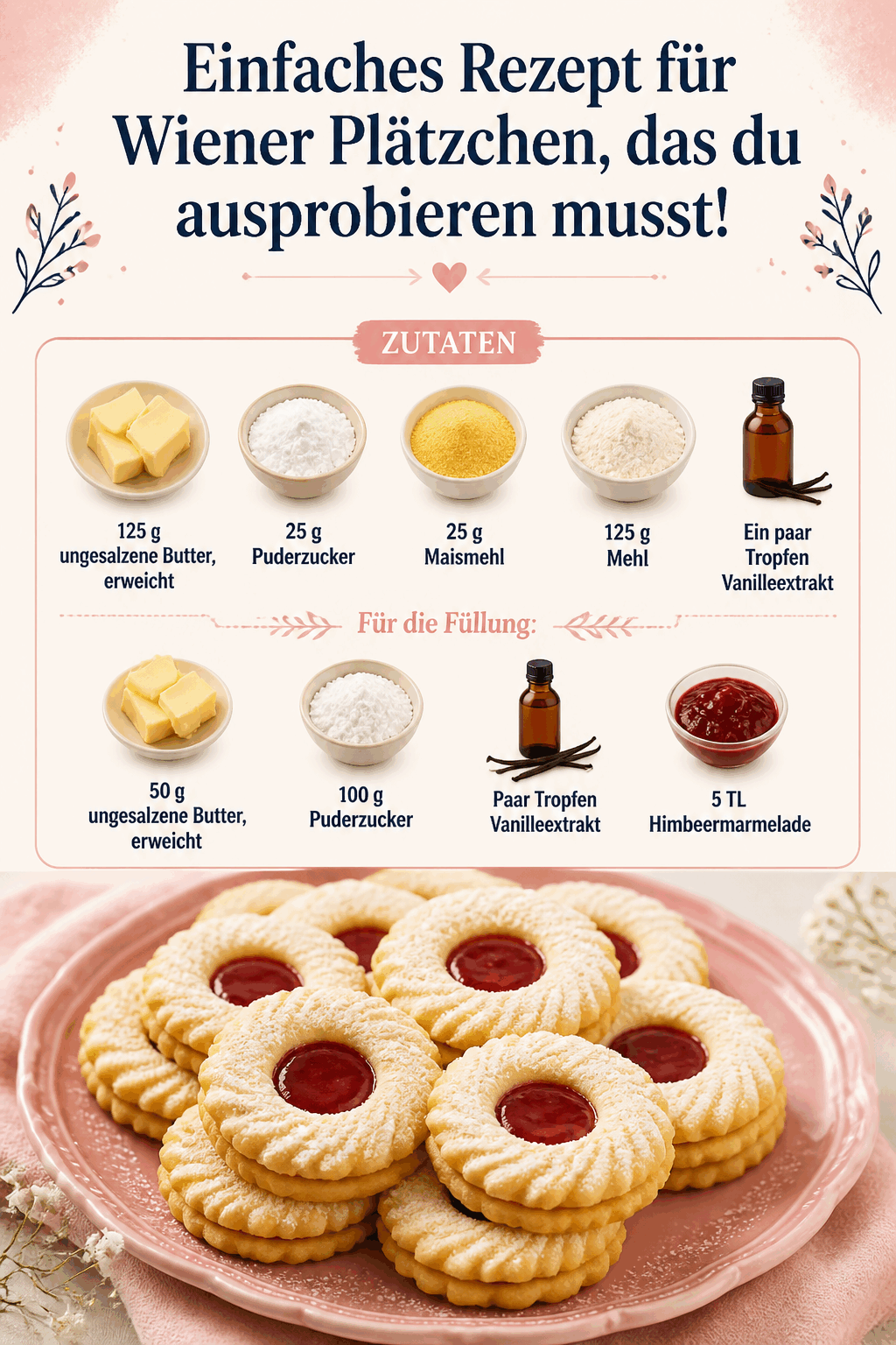 Einfaches Rezept für Wiener Plätzchen, das du ausprobieren musst!