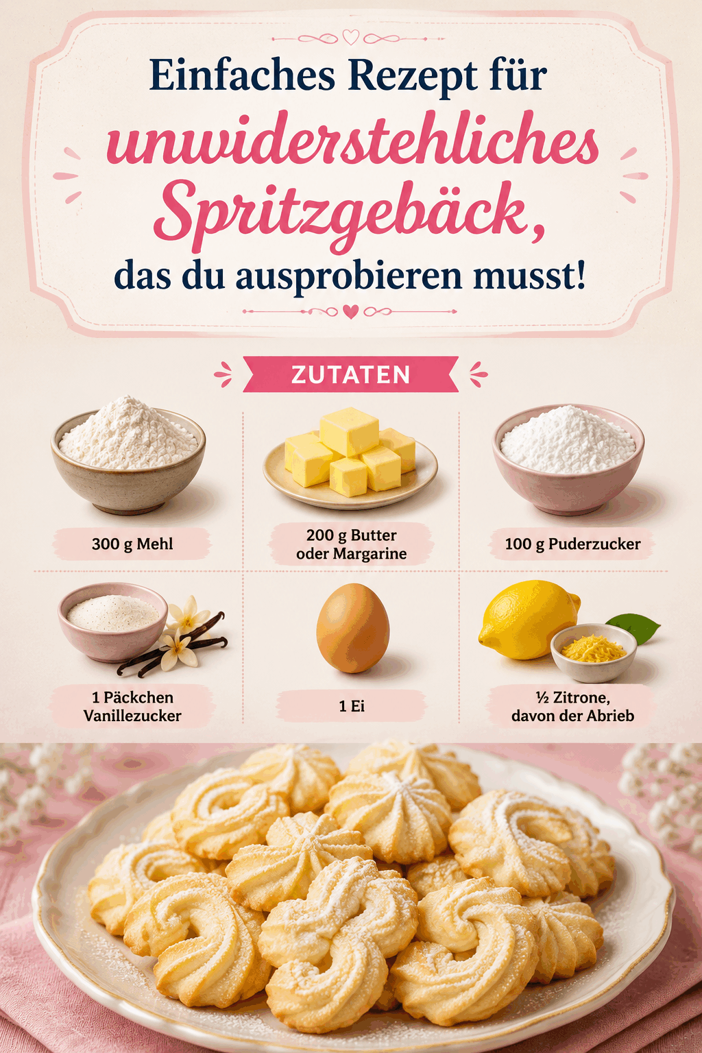 Einfaches Rezept für unwiderstehliches Spritzgebäck, das du ausprobieren musst!