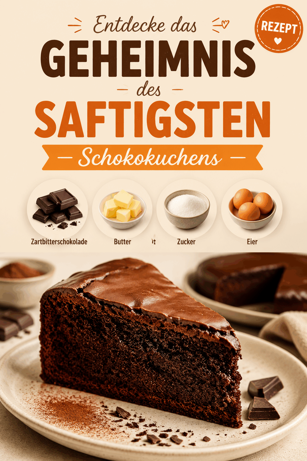 Entdecke das Geheimnis des saftigsten Schokokuchens